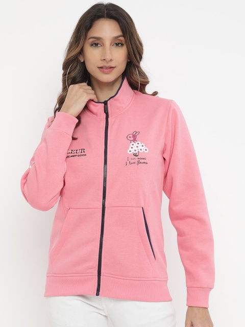 

V2 Value & Variety Women Coral Printed Sweatshirt