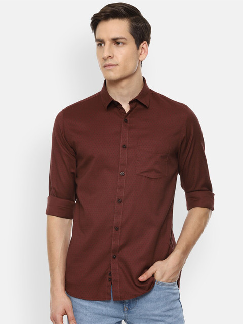 

Louis Philippe Sport Men Maroon Slim Fit Casual Shirt