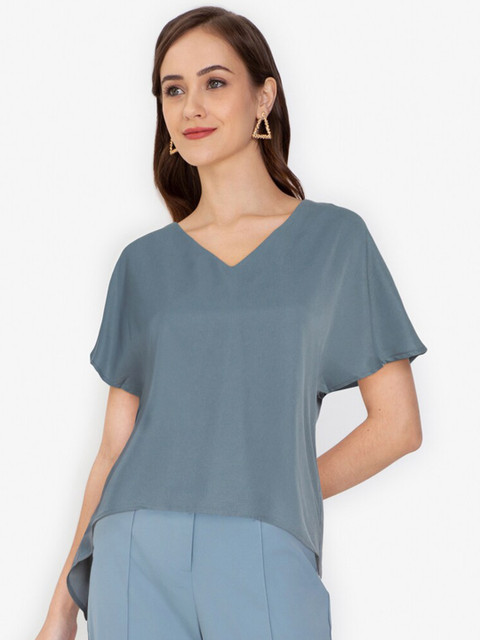 

ZALORA WORK Women Blue Extended Sleeves Top
