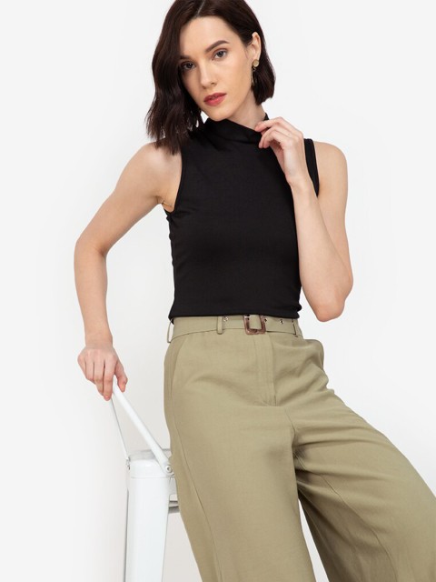 

ZALORA WORK Black Sleeveless Top