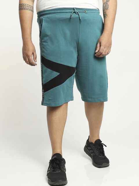 

Bewakoof Plus Size Men Green Shorts