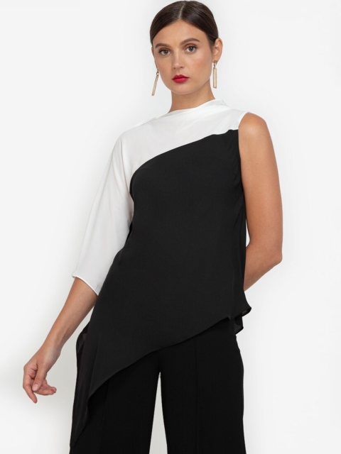

ZALORA OCCASION Black & White Colourblocked Monochrome Top