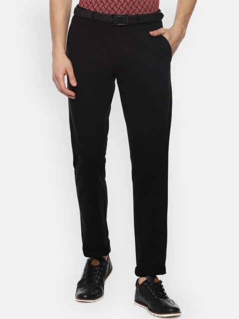 

Louis Philippe Sport Men Black Solid Slim Fit Regular Trousers