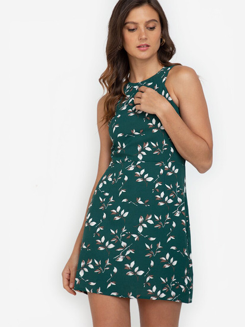 

ZALORA WORK Multicoloured Floral A-Line Mini Dress, Multi