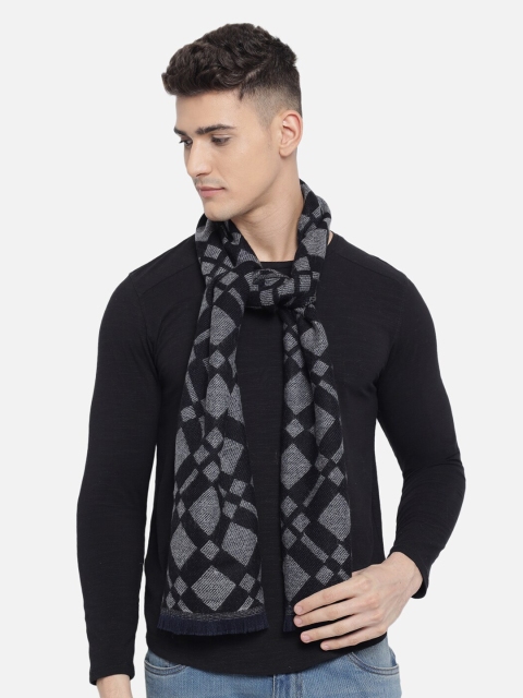 

Vastraa Fusion Unisex Black & Grey Woolen Muffler
