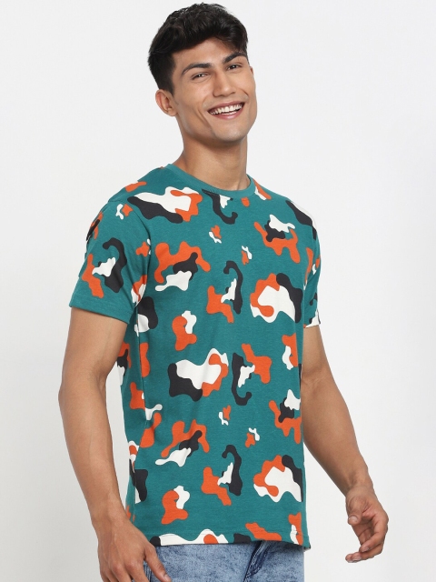 

Bewakoof Men Green Printed Pockets T-shirt