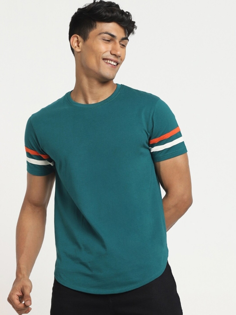 

Bewakoof Men Green Solid T-shirt