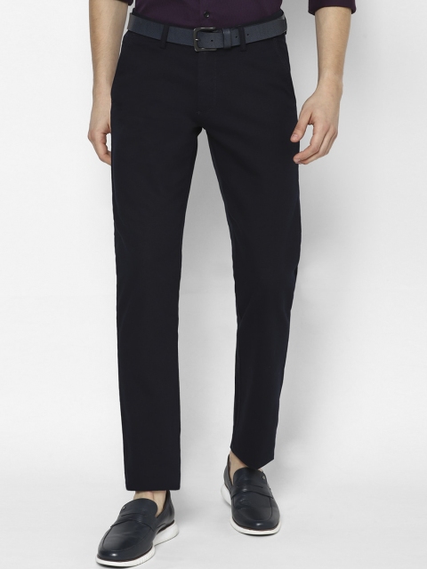 

Allen Solly Men Navy Blue Slim Fit Trousers