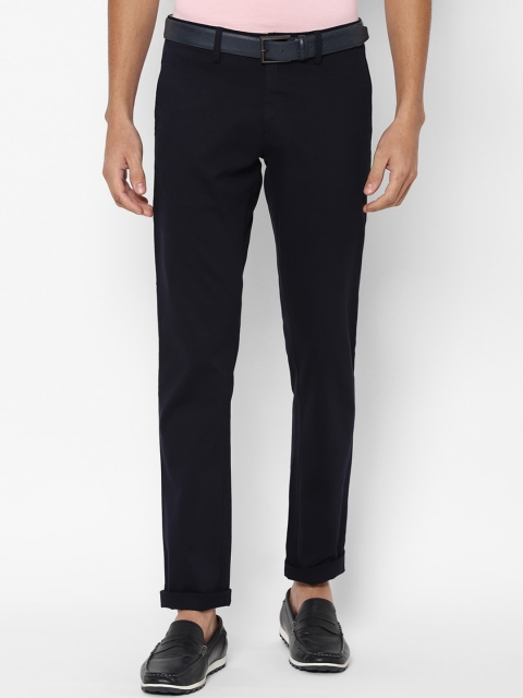 

Allen Solly Men Navy Blue Slim Fit Trousers