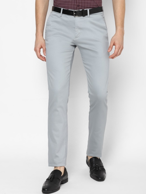 

Allen Solly Men Grey Slim Fit Trousers