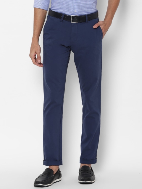 

Allen Solly Men Navy Blue Slim Fit Trousers