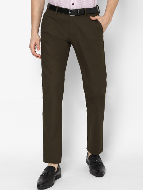 

Allen Solly Men Brown Slim Fit Trousers