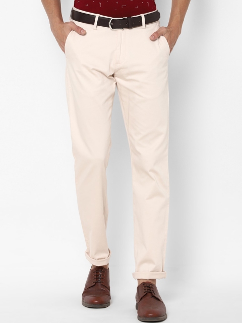 

Allen Solly Men Beige Slim Fit Trousers
