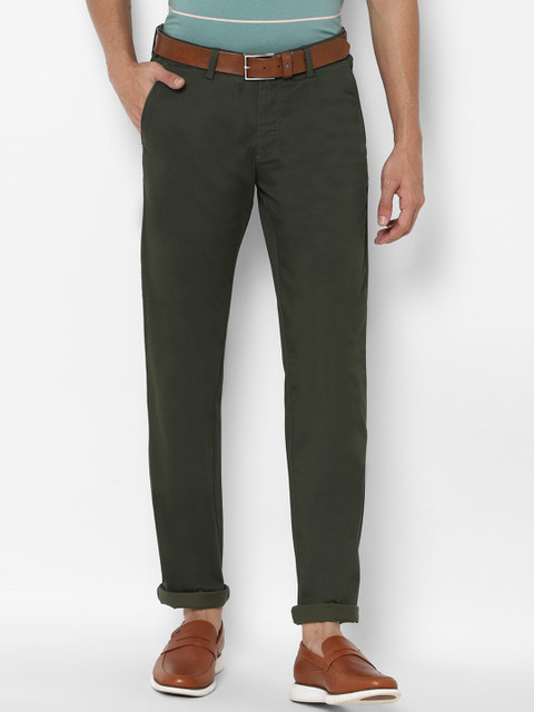 

Allen Solly Men Green Slim Fit Trousers