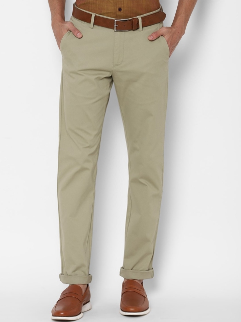 

Allen Solly Men Olive Green Slim Fit Chinos Trousers