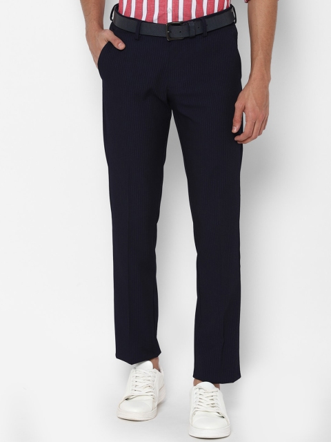 

Allen Solly Men Navy Blue Slim Fit Trousers