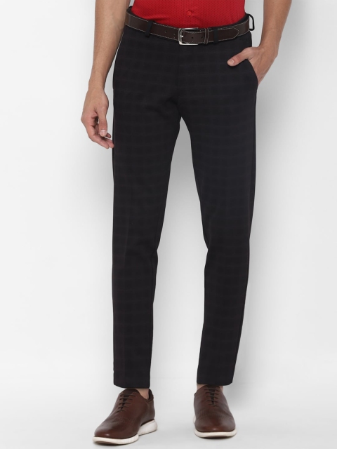 

Allen Solly Men Black Slim Fit Trousers