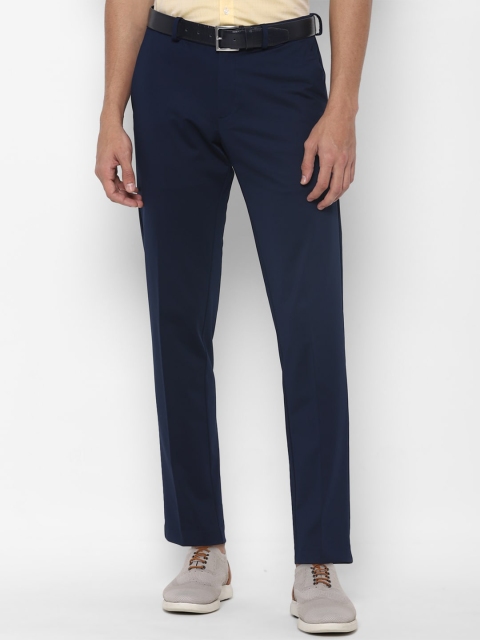 

Allen Solly Men Navy Blue Slim Fit Trousers