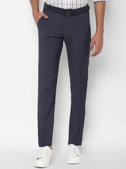 

Allen Solly Men Navy Blue Slim Fit Trousers