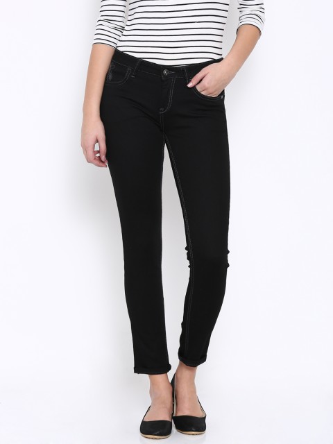 

Flying Machine Women Black Veronica Skinny Fit Mid-Rise Clean Look Jeans