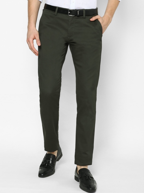 

Allen Solly Men Green Slim Fit Trousers