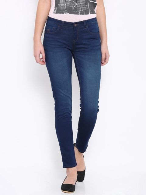

Flying Machine Women Blue Skinny Fit Mid-Rise Clean Look Jeans