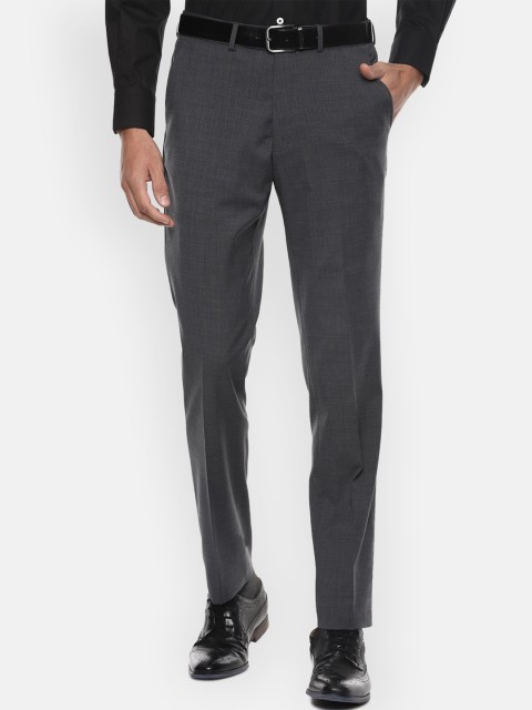 

Luxure by Louis Philippe Men Grey Slim Fit Trousers