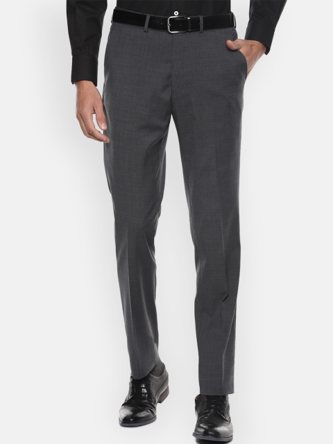 

Luxure by Louis Philippe Men Grey Slim Fit Trousers
