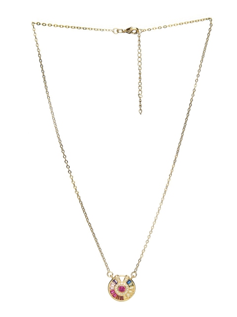 

DIVA WALK EXCLUSIVE Gold-Toned & Fuchsia Brass Chain