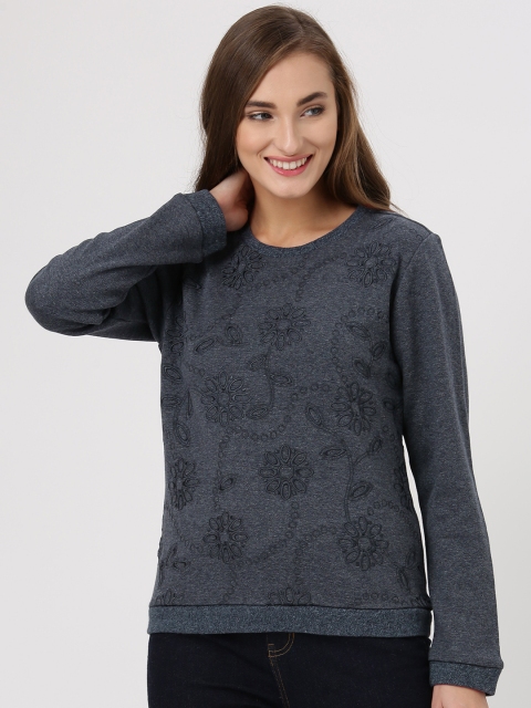 

Marie Claire Grey Embroidered Sweatshirt