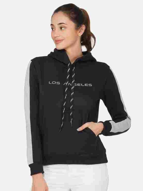 

NEU LOOK FASHION Women Black Printed Sweatshirt