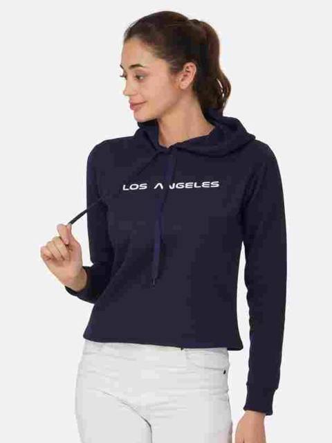 

NEU LOOK FASHION Women Navy Blue Printed Sweatshirt
