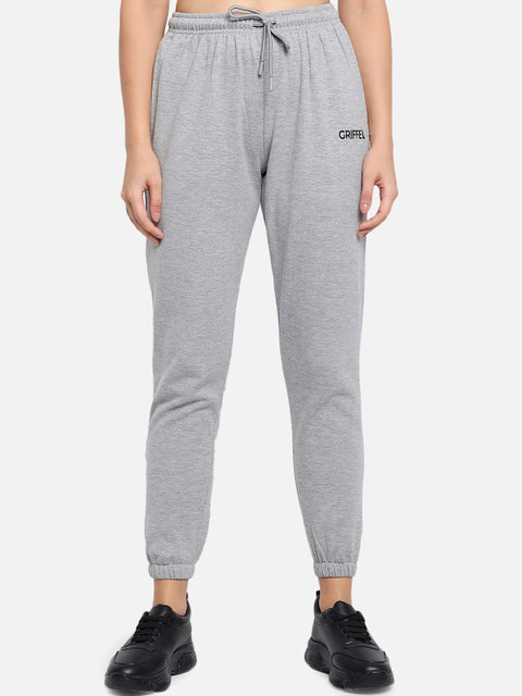

GRIFFEL Women Grey Solid Joggers