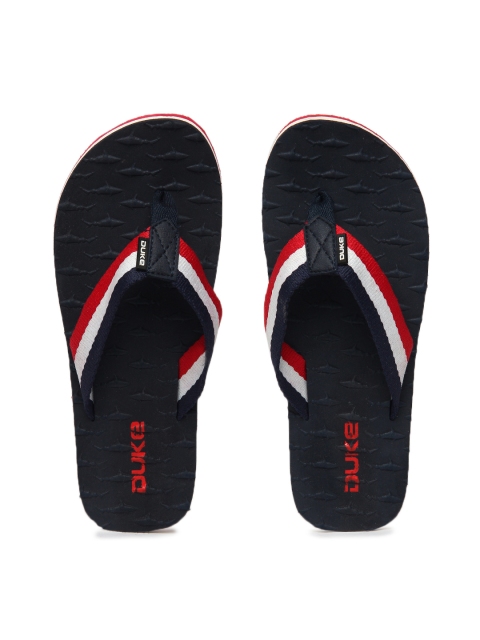 

Duke Men Navy & Red Flip-Flops, Navy blue