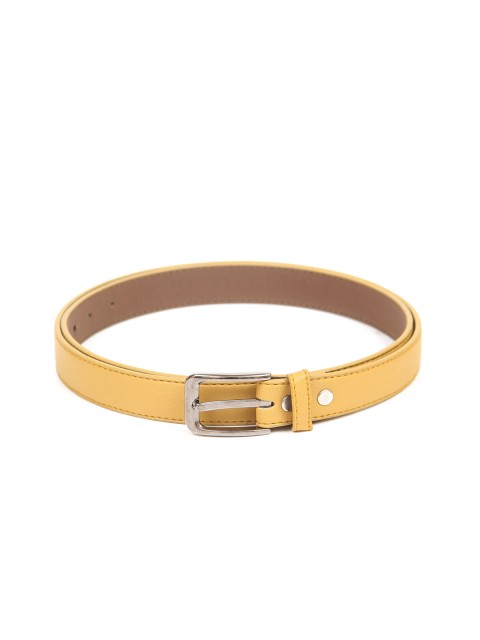 

Espana Women Mustard Yellow Textured Belt