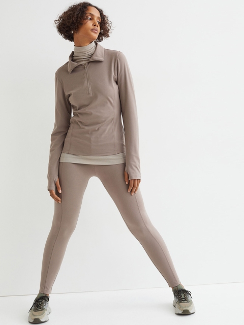 

H&M Women Beige THERMOLITE Leggings