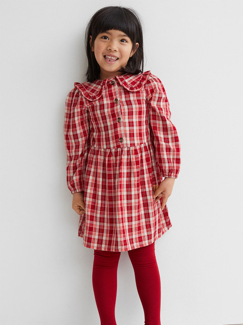 

H&M Girls Red Checked 2-Piece Set
