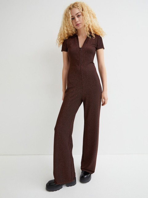 

H&M Women Brown Jumpsuit