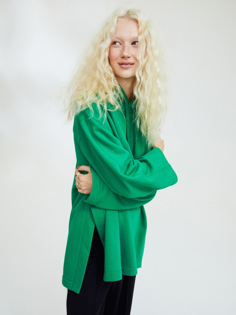 

H&M Women Green Hoodie