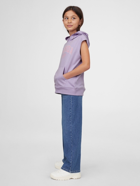 

H&M Women Purple Sleeveless hoodie