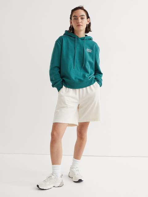

H&M Women Green Hoodie