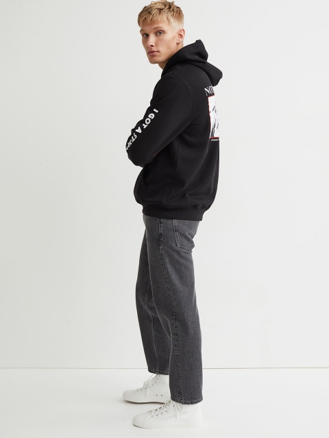 

H&M Men Black Regular Fit Hoodie
