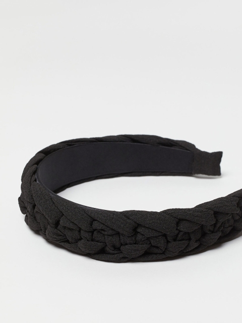 

H&M Women Black Braided Alice band