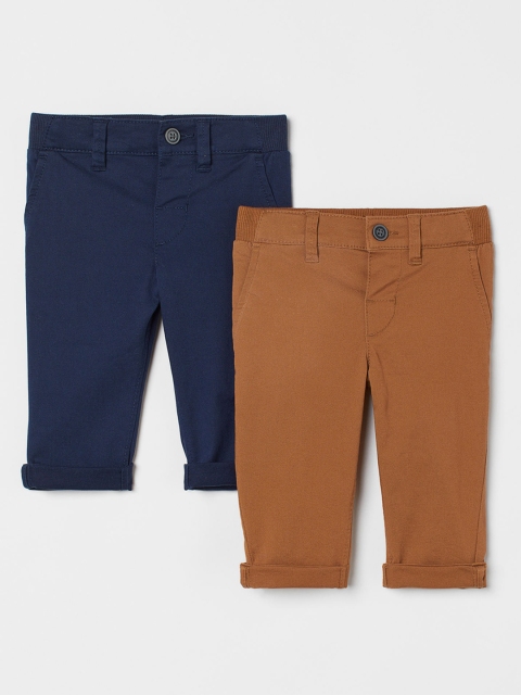 

H&M Men 2-pack cotton chinos, Blue