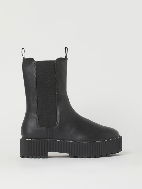 

H&M Women Black Chelsea Boots