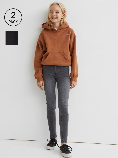 

H&M Girl Black 2-pack denim jeggings