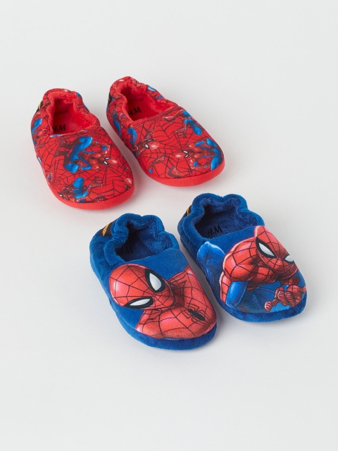

H&M Boys Red & Blue 2-Pack Soft Slippers