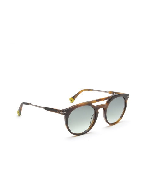 

Image Men Green Lens & Brown Round Sunglasses with Polarised Lens IMS706C4PSG