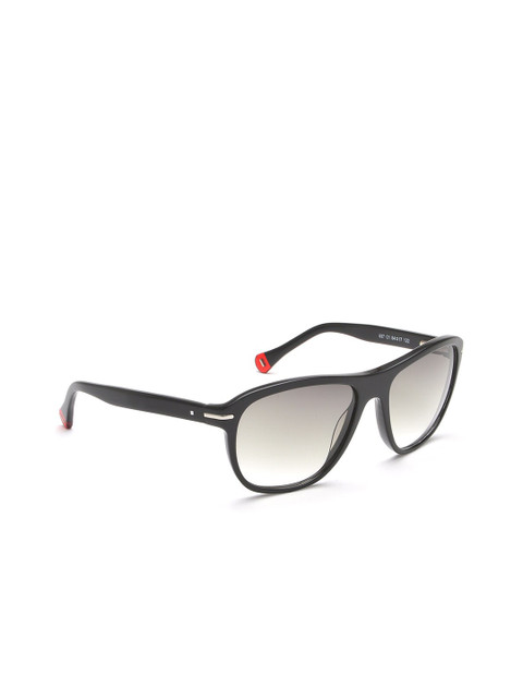 

Image Men Clear Lens & Black Square Sunglasses IMS697C1SG, Off white