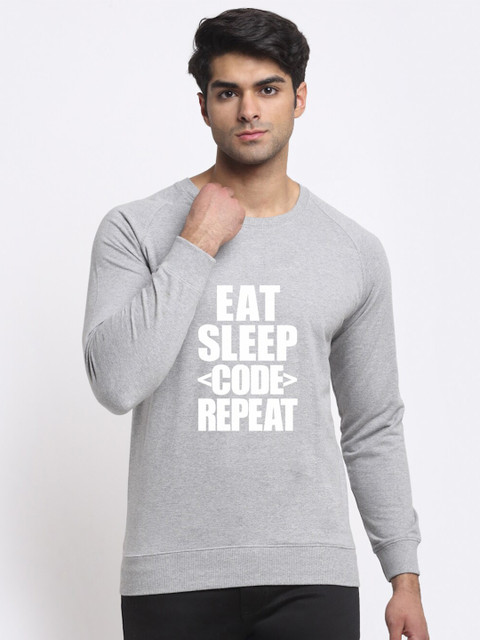 

Friskers Men Grey Printed Sweatshirt